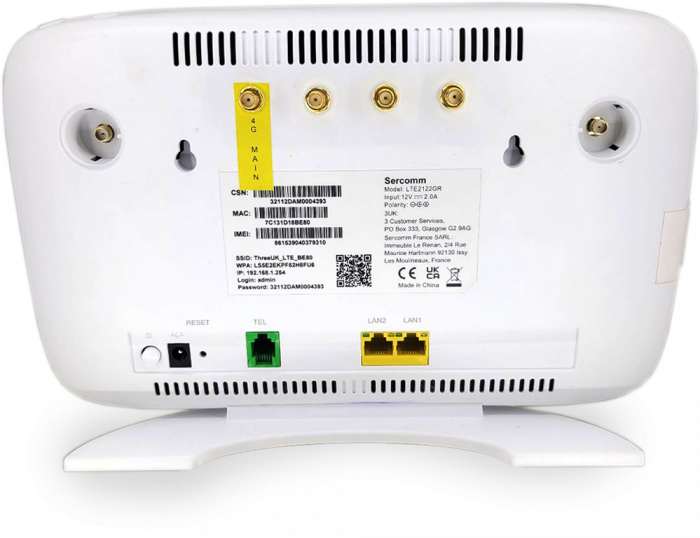 Sercomm LTE2122GR 4G Router Modification Service - modification