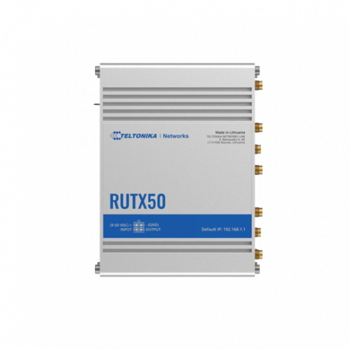 Teltonika RUTX50 Industrial 5G Router - Dual Sim - top
