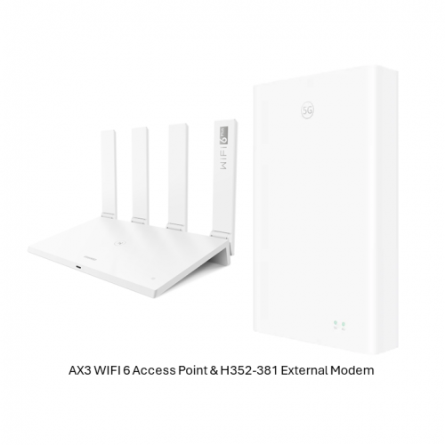 Huawei AX3 WIFI 6 Access Point & H352-381 External Modem Kit